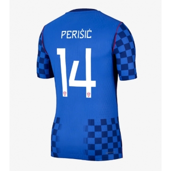 Billige Fotballdrakt Kroatia Ivan Perisic #14 Replika Bortedrakt VM 2026 Kortermet